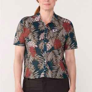 🚵 PEARL iZUMi Canyon Tech Snap Bike Jersey - Women’s Small - Rosewood Palm